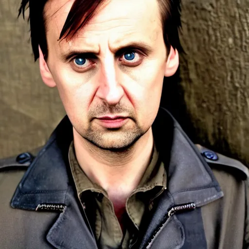 Image similar to Matt Bellamy starring in saving private Ryan