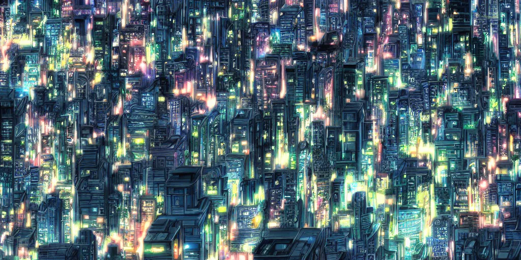 Create a vibrant anime cityscape art by Kyledeysel | Fiverr