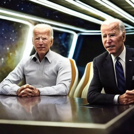 Image similar to cinema still of joe biden in interstellar ( 2 0 1 4 )