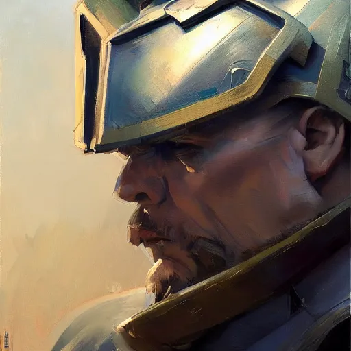 Prompt: greg manchess portrait painting of a soviet russian nuclear supersoldier, medium shot, asymmetrical, profile picture, organic painting, sunny day, matte painting, bold shapes, hard edges, street art, trending on artstation, by huang guangjian, gil elvgren, ruan jia, randy vargas, greg rutkowski