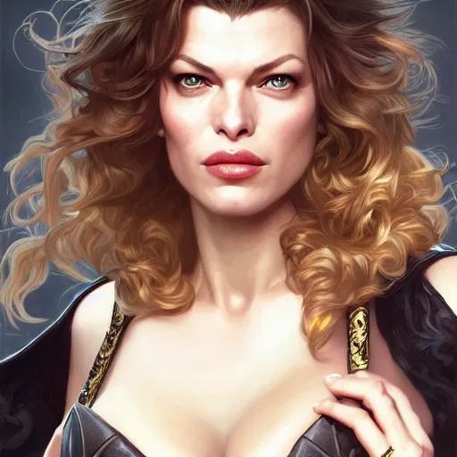 Prompt: Mila Jovovich with blonde hair as Bat Woman, western, D&D, fantasy, intricate, elegant, highly detailed, digital painting, artstation, concept art, matte, sharp focus, illustration, art by Artgerm and Greg Rutkowski and Alphonse Mucha