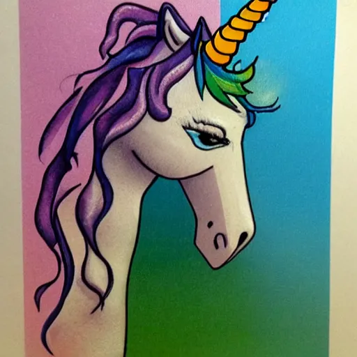 Prompt: Unicorn with a Dildo instead of a horn