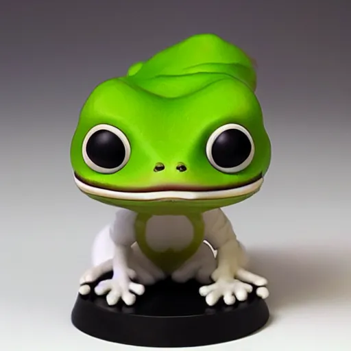 Prompt: the rarest pepe Funko Pop