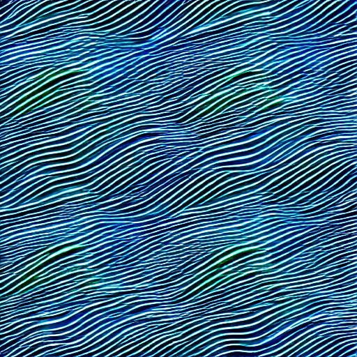 Prompt: waves, blue and green, illustration, smooth, silky, dribble, very minimal, graphic design background
