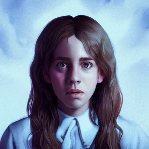 Image similar to hermione granger by beeple in 3 d
