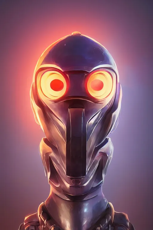 Image similar to epic mask helmet robot ninja portrait stylized as fornite style game design fanart by concept artist gervasio canda, behance hd by jesper ejsing, by rhads, makoto shinkai and lois van baarle, ilya kuvshinov, rossdraws global illumination radiating a glowing aura global illumination ray tracing hdr render in unreal engine 5