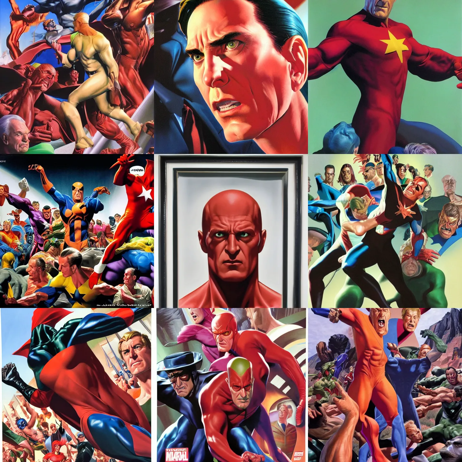 Prompt: image by alex ross