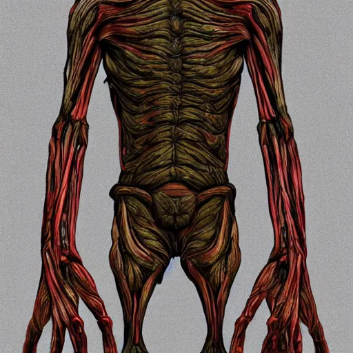 Image similar to monster made entirely out of human legs inspired by scp