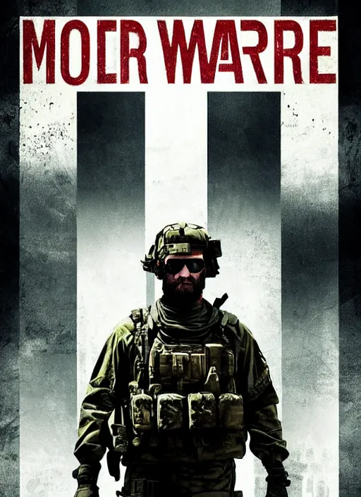 Image similar to modern warfare poster