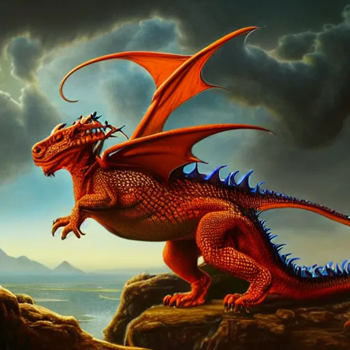Prompt: dachshund dragon, fantasy concept art by Gerald Brom, highly detailed, intricate, sharp focus, Trending on Artstation HQ, deviantart, unreal engine 5, 4K UHD image