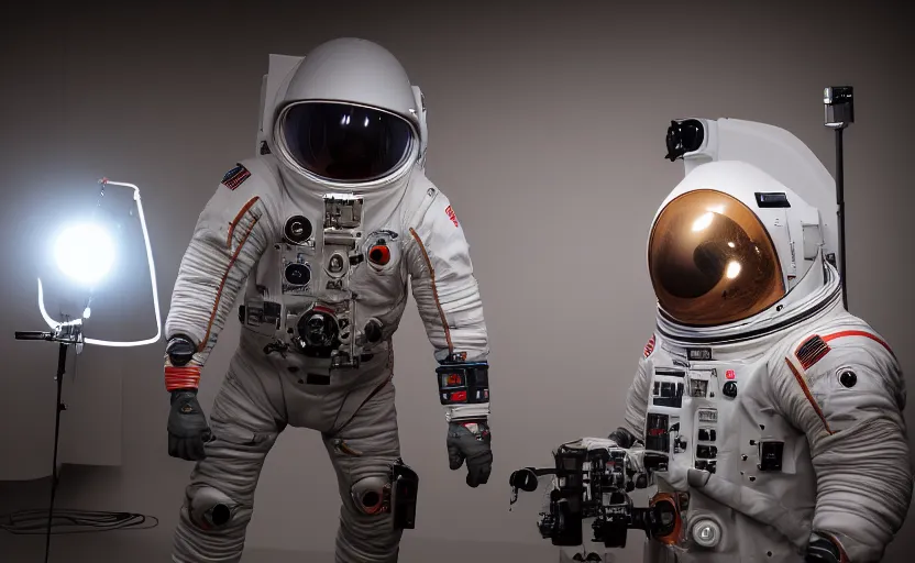 Prompt: ultra detailed studio photography of the first man on the mars, cinematic lighting, 8 k