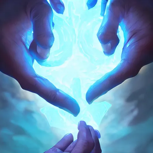 Prompt: glowing hands with fingers floating, eyes in the hand, glowing fingers, violet theme, bright art masterpiece artstation. 8 k, sharp high quality artwork in style of jose daniel cabrera pena and greg rutkowski, concept art by tooth wu, blizzard warcraft artwork, hearthstone card game artwork, human anatomy