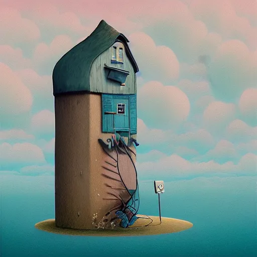 Image similar to gediminas pranckevicius paranoid android illustration