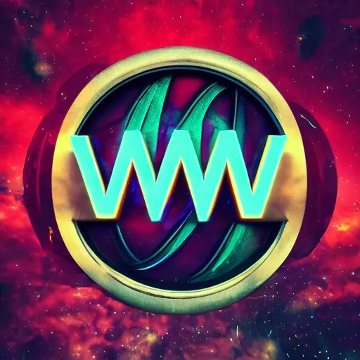 Image similar to a and w vaporwave logo, digital art, cosmic, 3 d high definition, trending on art station, photorealistic, high resolution, 8 k, octane, hyper detailed, insane details, intricate, elite, ornate, elegant trend, highly detailed and intricate, sharp focus, photography, unreal engine