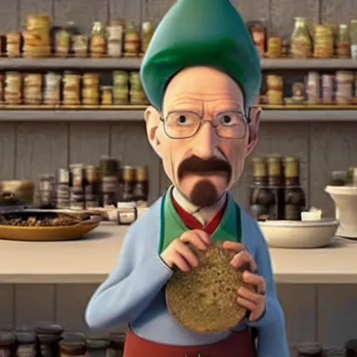 Prompt: walter white in ratatouille