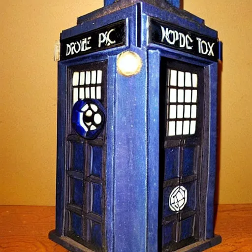 Prompt: medieval tardis