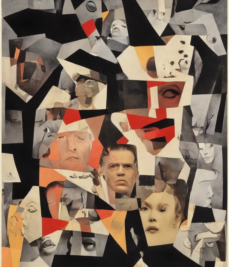 Prompt: Beautiful Minimalist!! Movie Poster made for the film I'll Destroy All the Puppies (1963) Starring Jack Nicholson and Faye Dunaway, photo collage and oil painting by Paul Klee and Man Ray, trending on artstation dramatic lighting minimalist! collage 8k