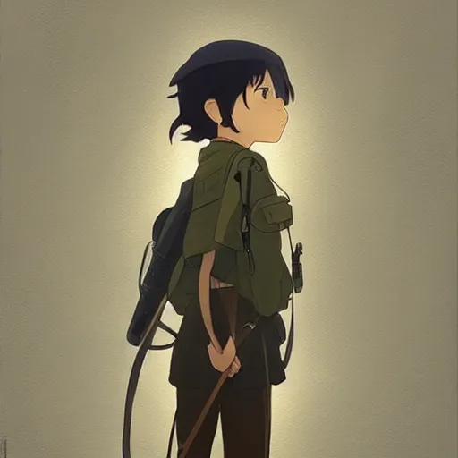 Kino's Journey (2003), fantasy, portrait, highly, Stable Diffusion