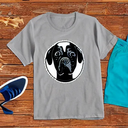 Image similar to graphic t - shirt dog