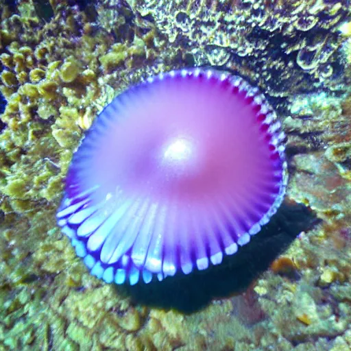 Image similar to “a detailed photo of a dancing scallop”