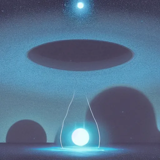 Image similar to A beautiful conceptual art of a black hole. This hole appears to be a portal to another dimension or reality, and it is emitting a bright, white light. There are also stars and other celestial objects around it. by Mike Winkelmann, by Goro Fujita