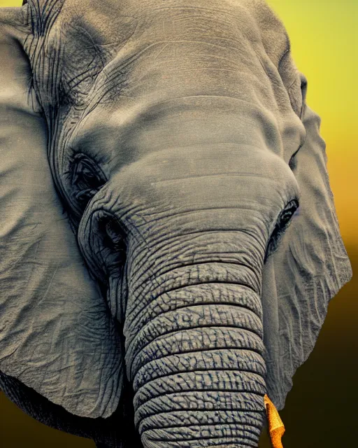 Prompt: photorealistic ganesh in real life as an elephant, national geographic