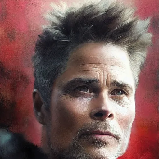 Image similar to rob lowe by ruan jia, portrait