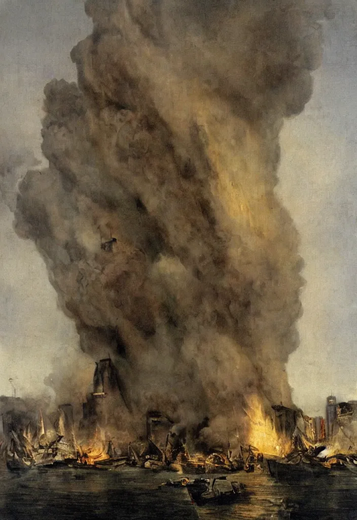 Image similar to world trade center september 1 1 attacks by theodore gericault