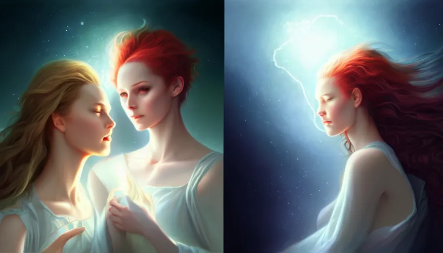 Image similar to the two complementary forces that make up all aspects and phenomena of life, by Charlie bowater