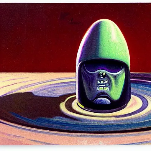 Image similar to alien by wayne thiebaud