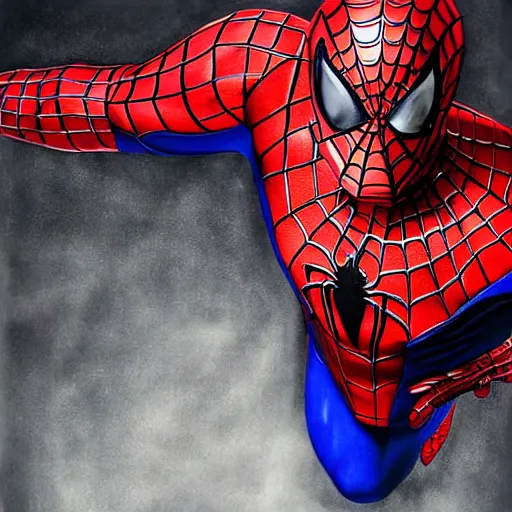 Image similar to nicholas cage as spiderman. hyperdetailed photorealism