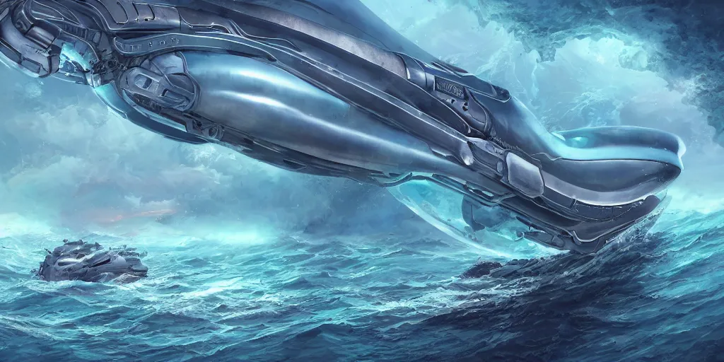 Prompt: a futuristic sea creature in a deep sea below one hundred kilometers from the sea level with a giant bazooka on it\'s back, detailed illustration, digital art, overdetailed arttrending on artstation, the most beautiful image ever created, dramatic, subtle details, illustration painting, 8K, award winning artwork, high quality printing, fine art, intricate, epic lighting, very very very very beautiful scenery, 8k resolution, digital painting, sharp focus, professional art, 8k ultra hd, artstationHD, hyper detailed