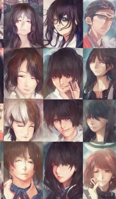 Image similar to anime portrait by kawacy and artgerm and krenz cushart