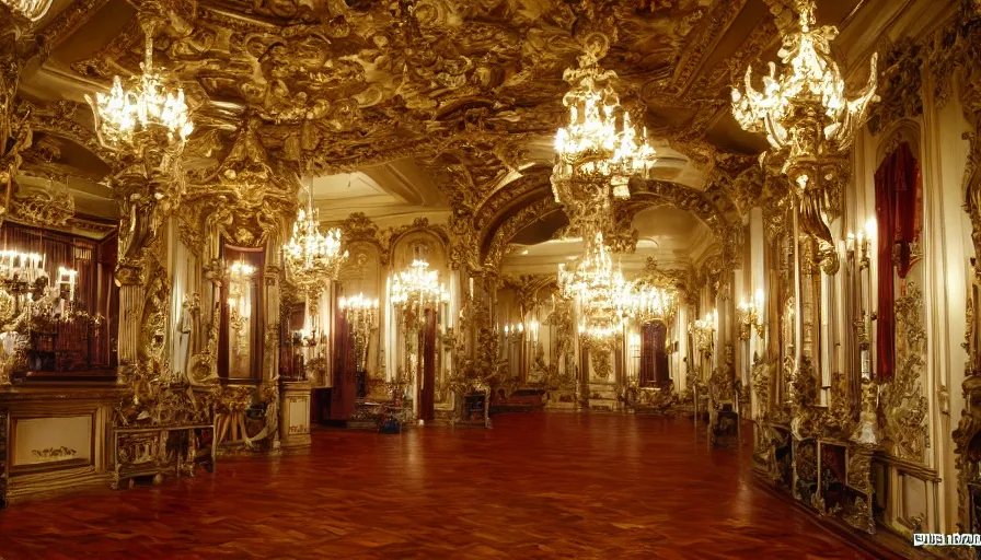 Image similar to photo of grand rococo interior, extreme detail