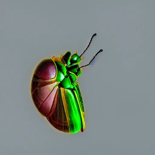 Image similar to rose chafer in studio lighting digital art