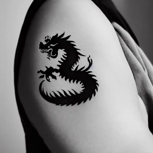 Dark Dragon - Dark Dragon Temporary Tattoos | Momentary Ink