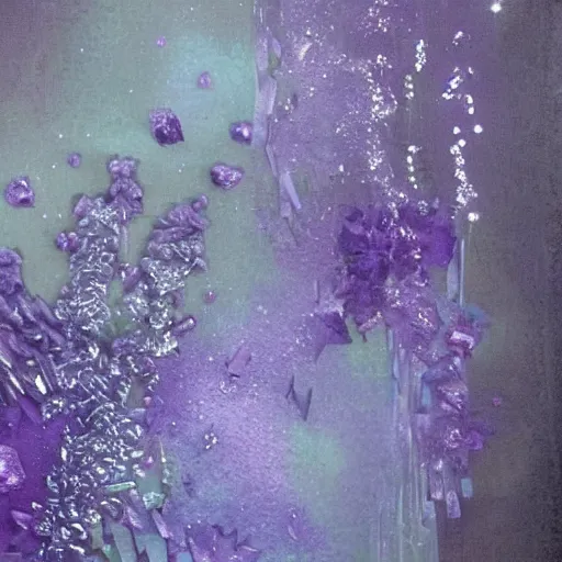 Image similar to crystethereal lavender atrium manipulation layeredinfusion lilac silver silver fuji pastel lilac sparkle fuji surreal creations serene lilac sparkle grey lilac weeping abstract collage