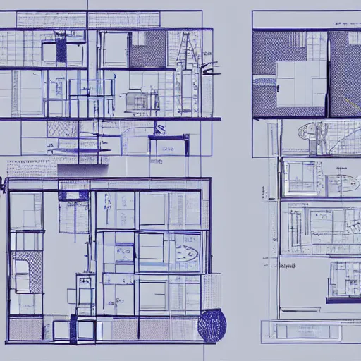 Prompt: blueprints of elektra, vibrant, exciting, elegant