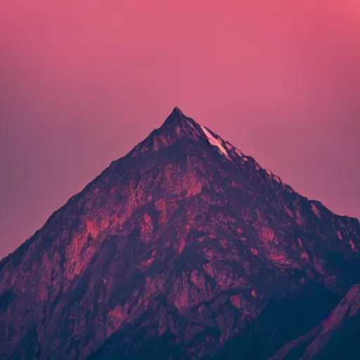 Image similar to a black dot in the sky stretching out a mountain, dark lighting, landscape