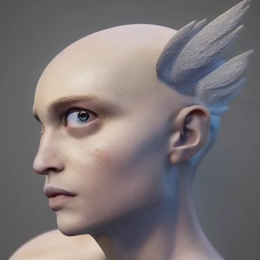 Prompt: portrait of a godlike dove. digital art. artstation. high detail. unreal engine. 8 k. award winning.