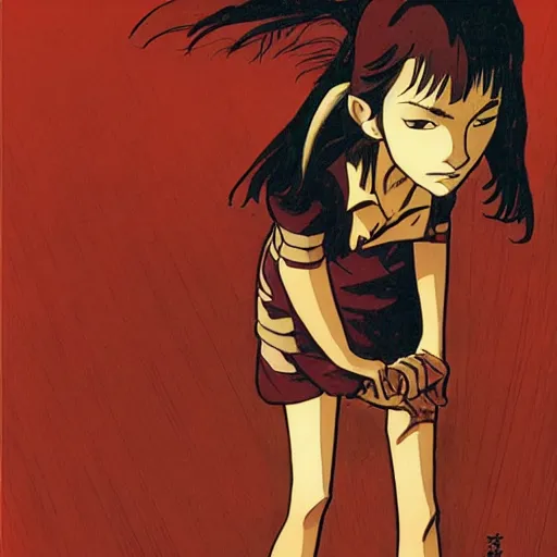 Prompt: goblin girl by satoshi kon