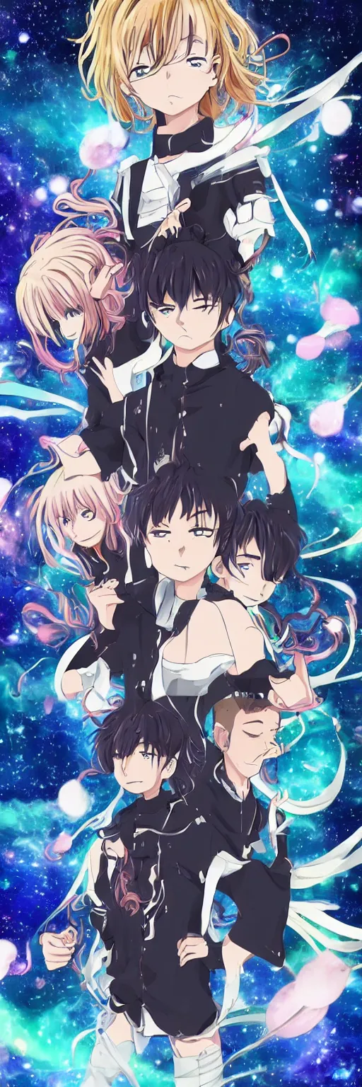 Image similar to universe as an anime