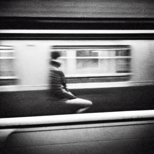 Image similar to candid train graffiti surrealist masterpiece, nostalgic photography