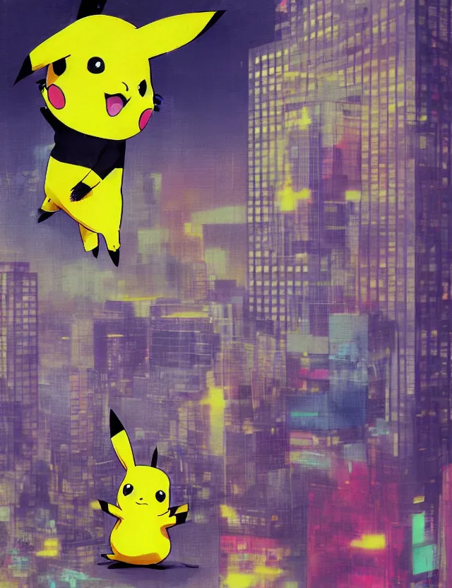 Prompt: pikachu in business suit doing a presentation for squirrels in a skyscraper office, glitch, wide shot, coloured polaroid photograph, pastel, kodak film, hyper real, stunning moody cinematography, by maripol, fallen angels by wong kar - wai, style of suspiria and neon demon, david hockney, detailed, oil on canvas