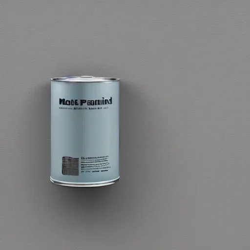 Image similar to can of paint, minimal, modern