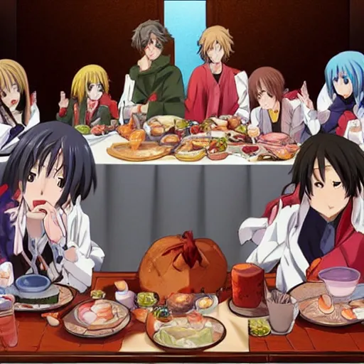 the last supper in style of anime girl | Stable Diffusion | OpenArt