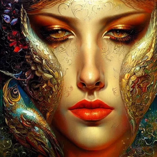 Image similar to heaven. highly detailed painting by karol bak 8 k