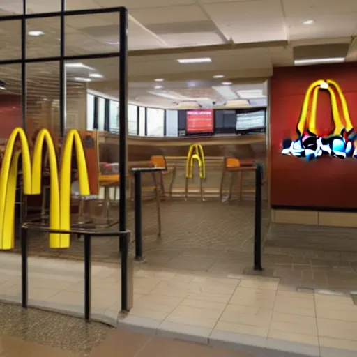 Prompt: Mcdonalds liminal space