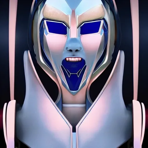 Image similar to symmetry!! a female transformer with full lips, hollowed down turned eyes!! very symmetrical face, cybernetic and highly detailed, by steven zavala, by matt tkocz, by shane baxley, transformers cinematic universe, pinterest, deviantart, artstation _ h 7 5 0