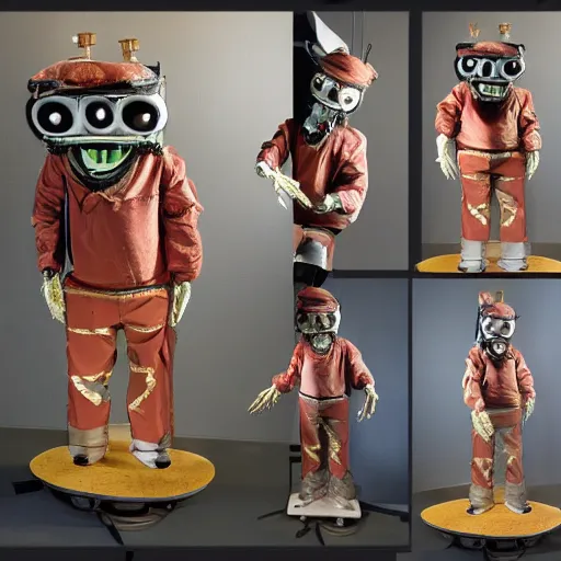 Image similar to animatronic from the 70s